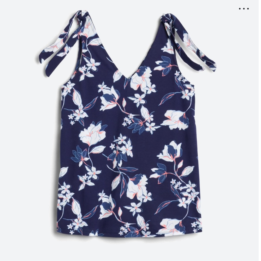 Tie strap tank by Bobeau